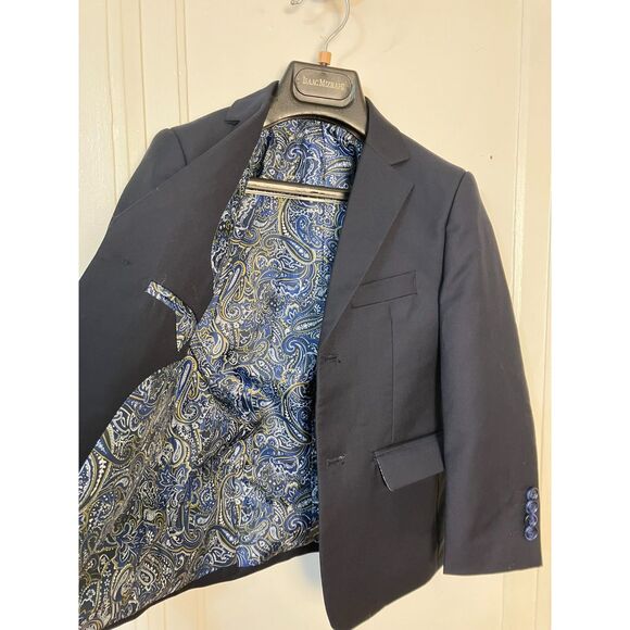 Isaac Mizrahi boys navy suit - size 5 - Picture 4 of 7